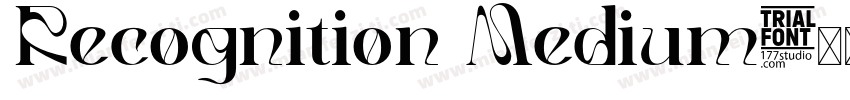 Recognition Medium字体转换